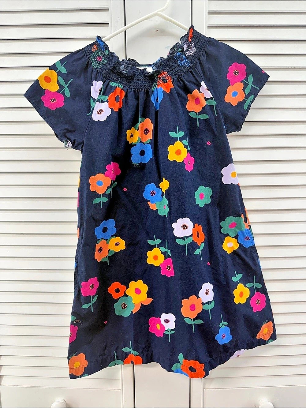 Hanna Andersson Girls Size 8 Floral Dress Cotton